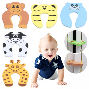 Eva foam child custom animal security manufacturing cute special slam cartoon safety baby finger pinch guard rubber door stoppe