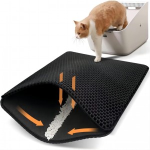 Manufacturer Waterproof Pet Double Layer Cat Litter Mat